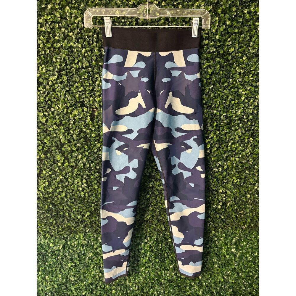 Ultracor Womens Blue Camo High Waist Leggings Size XS Stars